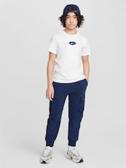 Nike White Tottenham Hotspur FC Graphic Printed 100% Cotton T-Shirt - Image 6 of 6