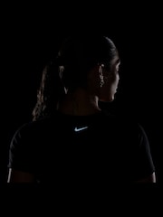 Nike Black One Fitted Dri-FIT Short Sleeve Top - Image 4 of 4