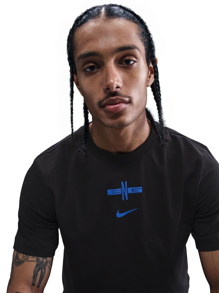 Nike England Crest Graphic Print 100% Cotton T-Shirt - Imagen 5 de 5