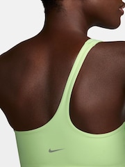 Nike Lime Green Zenvy Asymmetrical Light Support Sports Bra - Image 3 of 3