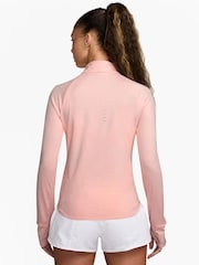 Nike Atmosphere Pink Swift Dri-FIT UV 1/2-Zip Running Top - Image 2 of 4