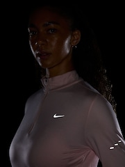 Nike Atmosphere Pink Swift Dri-FIT UV 1/2-Zip Running Top - Image 4 of 4