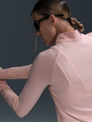 Nike Atmosphere Pink Swift Dri-FIT UV 1/2-Zip Running Top - Image 5 of 5