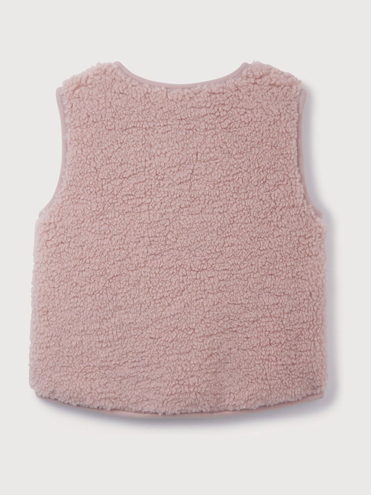The White Company Pink Borg Gilet - صورة 6 من 6