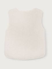The White Company Borg Cream Gilet - Image 4 of 4