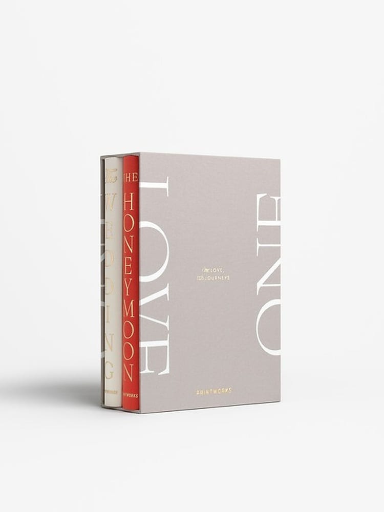PRINTWORKS 2 Pack Light Grey One Love Wedding Photo Album - Image 2 of 11