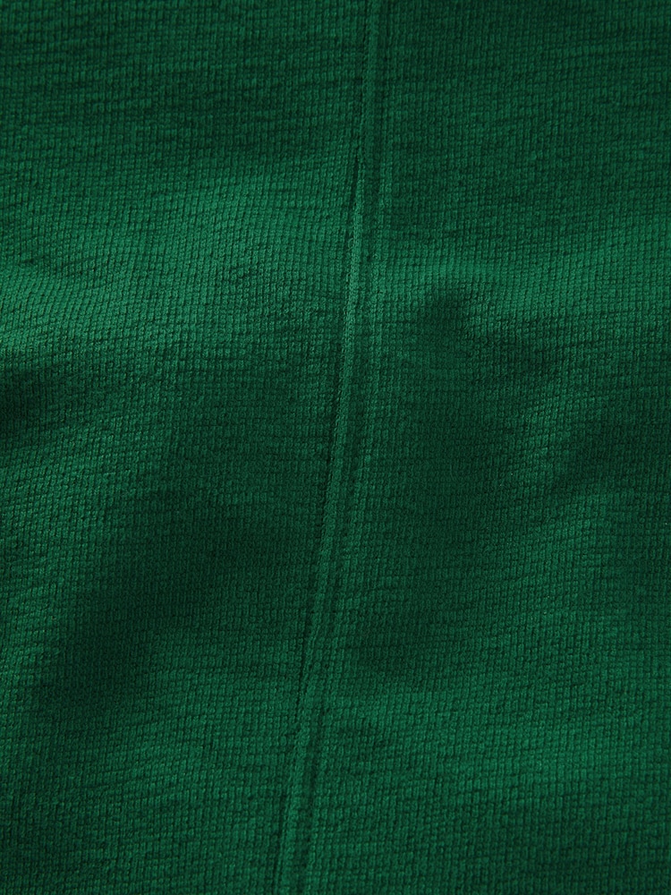 Pine Green 100% Cotton Short Sleeve Tipped Jersey Midi Dress - Image 6 of 6
