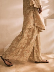 Champagne Gold - Co-Ord Wide Leg Trousers - Image 2 of 7