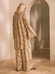 Champagne Gold - Co-Ord Wide Leg Trousers - Image 3 of 7