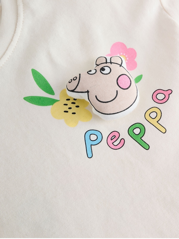 Cream Peppa Pig Short Sleeve T-Shirt and Shorts Set (3mths-7yrs) - Image 6 of 6