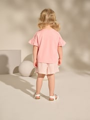 Pink Disney Aristocats 100% Cotton T-Shirt and Shorts Set (3mths-7yrs) - Image 3 of 9