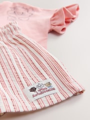 Pink Disney Aristocats 100% Cotton T-Shirt and Shorts Set (3mths-7yrs) - Image 8 of 9
