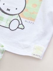 Green Gingham Miffy Short Sleeve 100% Cotton T-Shirt and Shorts Set (3mths-7yrs) - Image 8 of 9