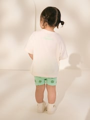 Green/Ecru Disney Moana Short Sleeve T-Shirt and Cycle Shorts Set (3mths-7yrs) - Image 3 of 3