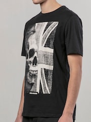 Religion Black Union Jack 100% Cotton T-Shirt - Image 5 of 5
