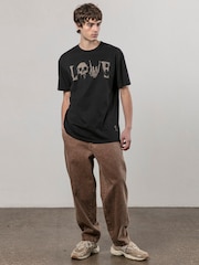 Religion Black Love 100% Cotton T-Shirt - Image 2 of 4