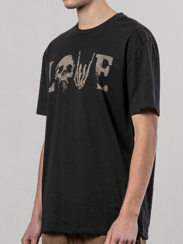 Religion Black Love 100% Cotton T-Shirt - Image 4 of 4