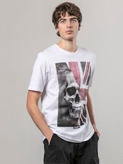 Religion White Union Jack 100% Cotton T-Shirt - Image 3 of 5