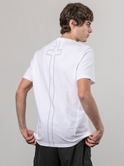 Religion White Union Jack 100% Cotton T-Shirt - Image 4 of 5