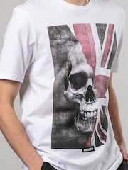Religion White Union Jack 100% Cotton T-Shirt - Image 5 of 5