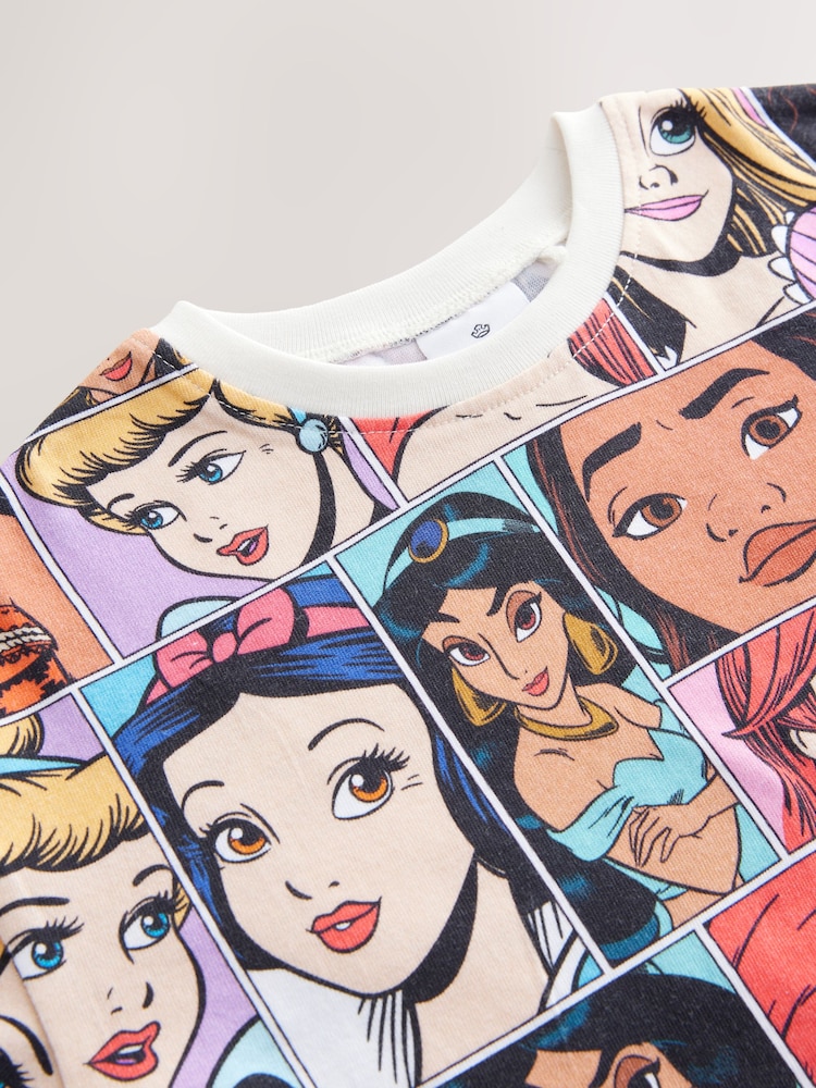 Mehrfarbig - Disney Princess Short Sleeve T Shirt and Cycle Shorts Set (3mths-7yrs) - Bild 4 von 4 Mehrfarbig - Disney Princess Short Sleeve T Shirt and Cycle Shorts Set (3mths-7yrs) - Bild 4 von 4