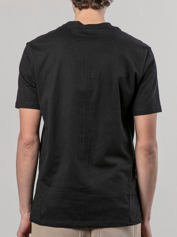 Religion Black Botanical 100% Cotton T-Shirt - Image 3 of 5