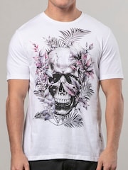 Religion White Botanical 100% Cotton T-Shirt - Image 1 of 5