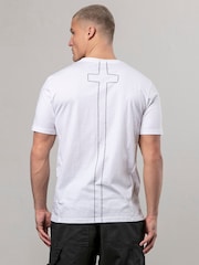 Religion White Botanical 100% Cotton T-Shirt - Image 3 of 5
