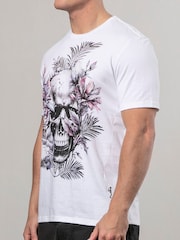 Religion White Botanical 100% Cotton T-Shirt - Image 4 of 5