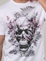 Religion White Botanical 100% Cotton T-Shirt - Image 5 of 5