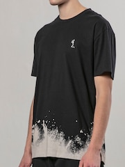 Religion Black Bleach 100% Cotton T-Shirt - Image 3 of 5