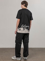 Religion Black Bleach 100% Cotton T-Shirt - Image 4 of 5