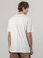 Religion White Cross Botanical 100% Cotton T-Shirt - Image 4 of 4