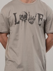 Religion Grey Love 100% Cotton T-Shirt - Image 4 of 5