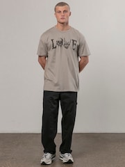 Religion Grey Love 100% Cotton T-Shirt - Image 5 of 5