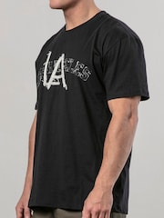 Religion Black Los Angeles 100% Cotton T-Shirt - Image 4 of 5