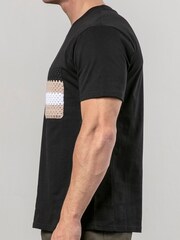Religion Black Knit Pocket 100% Cotton T-Shirt - Image 3 of 5
