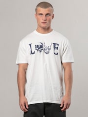 Religion White Love 100% Cotton T-Shirt - Image 1 of 5
