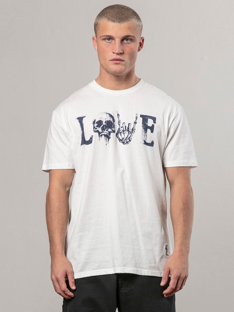 Religion White Love 100% Cotton T-Shirt - Image 1 of 5