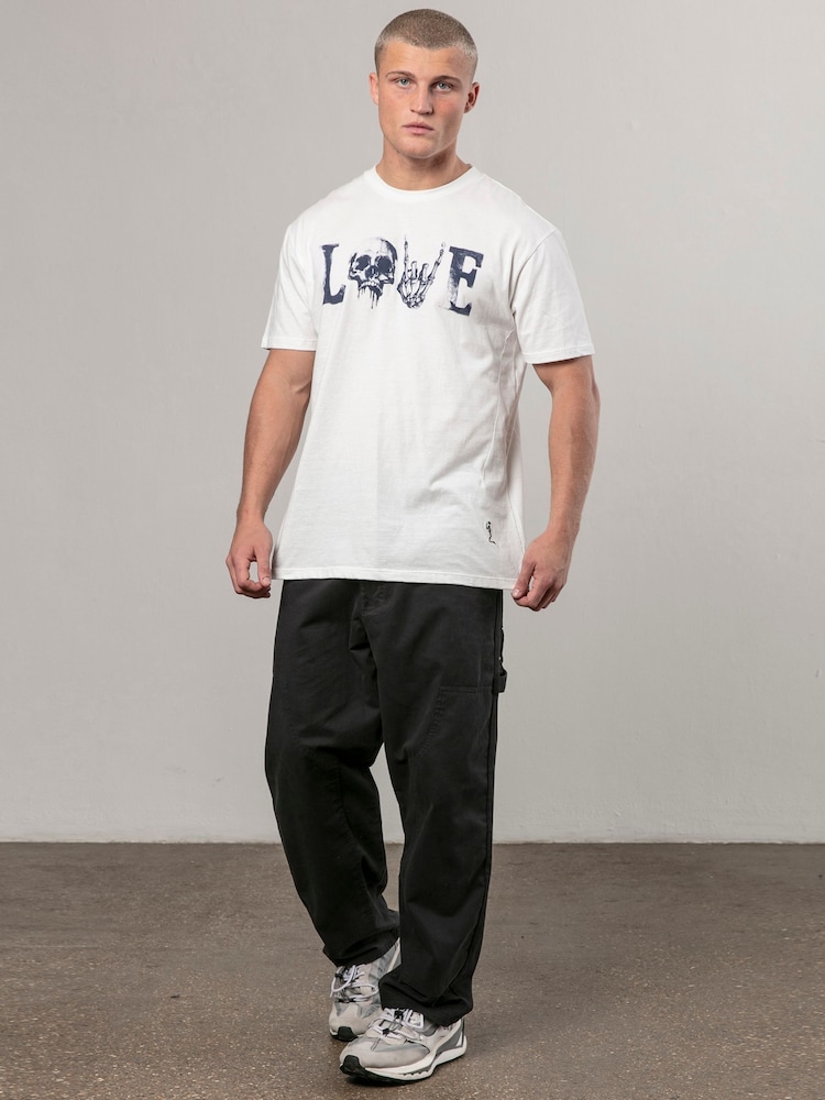 Religion White Love 100% Cotton T-Shirt - Image 2 of 5