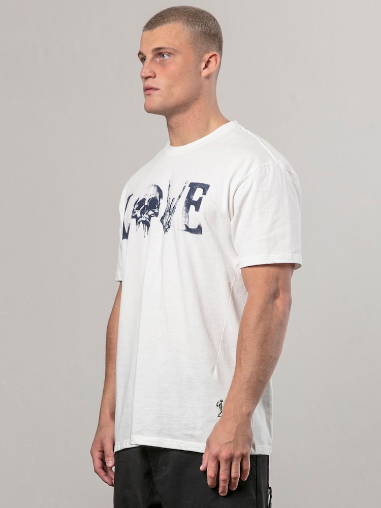 Religion White Love 100% Cotton T-Shirt - Image 4 of 5