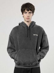 Religion Black Embroidered Wash 100% Cotton Hoodie - Image 1 of 5