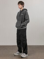 Religion Black Embroidered Wash 100% Cotton Hoodie - Image 5 of 5