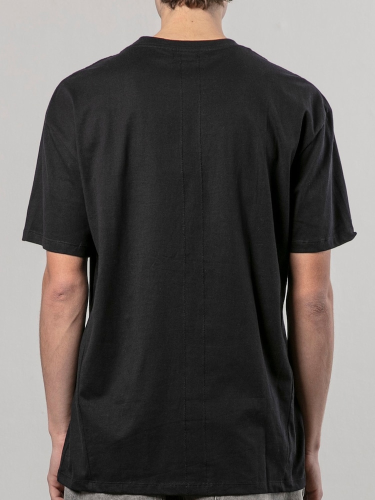 Religion Black Ripped 100% Cotton T-Shirt - Image 4 of 6