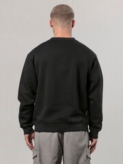 Religion Black Knit Pocket 100% Cotton Sweatshirt - Image 4 of 4