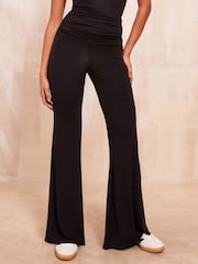 Friends Like These Black Jersey Straight Leg Trousers - Image 1 of 4