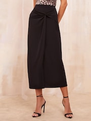 Friends Like These Black Sarong Midi Skirt - Image 1 of 4