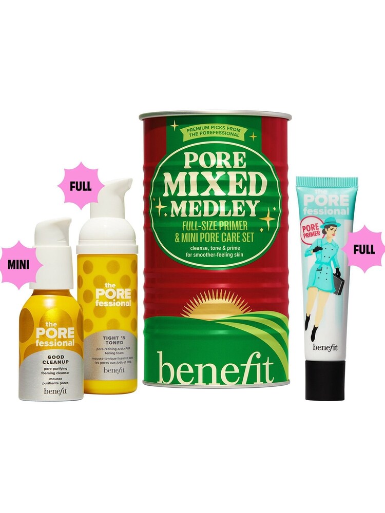 Benefit Pore Mixed Medley Primer, Cleanser & Toner Aha+Pha Minis Gift Skincare Set  (Worth £59) - Image 2 of 4