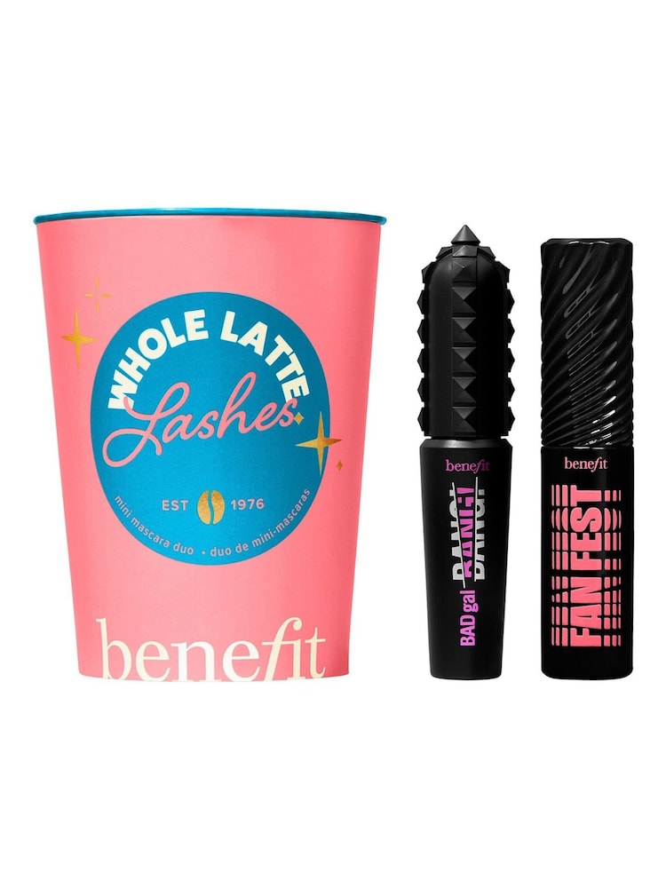 Benefit Whole Latte Lashes Mini BADgal BANG! Volumising & Fan Fest Mascara Gift Duo (Worth £30) - Image 1 of 5