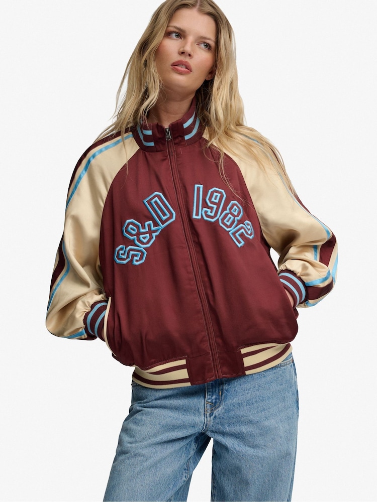 SUPERDRY Red Suika Track Jacket - Image 2 of 6 SUPERDRY Red Suika Track Jacket - Image 2 of 6